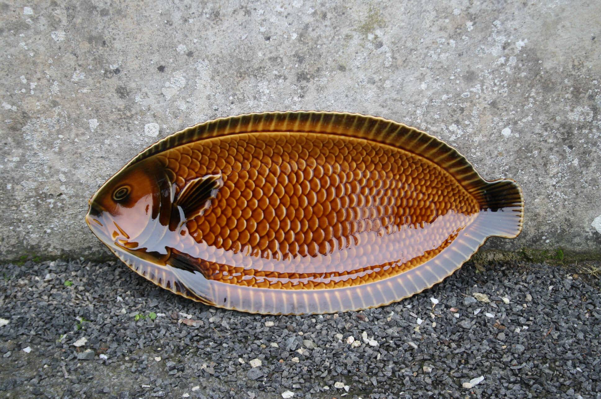 Large Vintage Fish Serving Platter