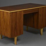 Swedish double-sided teak desk, late 1950s/early 1960s, SMB Bodafors