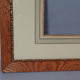 Frame & old glass 45x35 foliage 39,5x29,5 cm wood gilded stucco SB