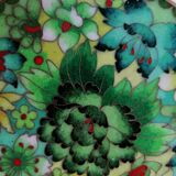 Assiette cloisonnée