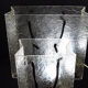 Lucite shopping bag lamps mid-century, set of 2