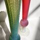 Lot de 2 vases irisés italiens MCM