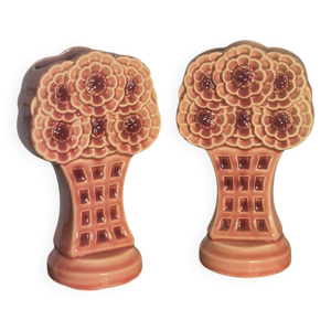 paire de vases fleuri