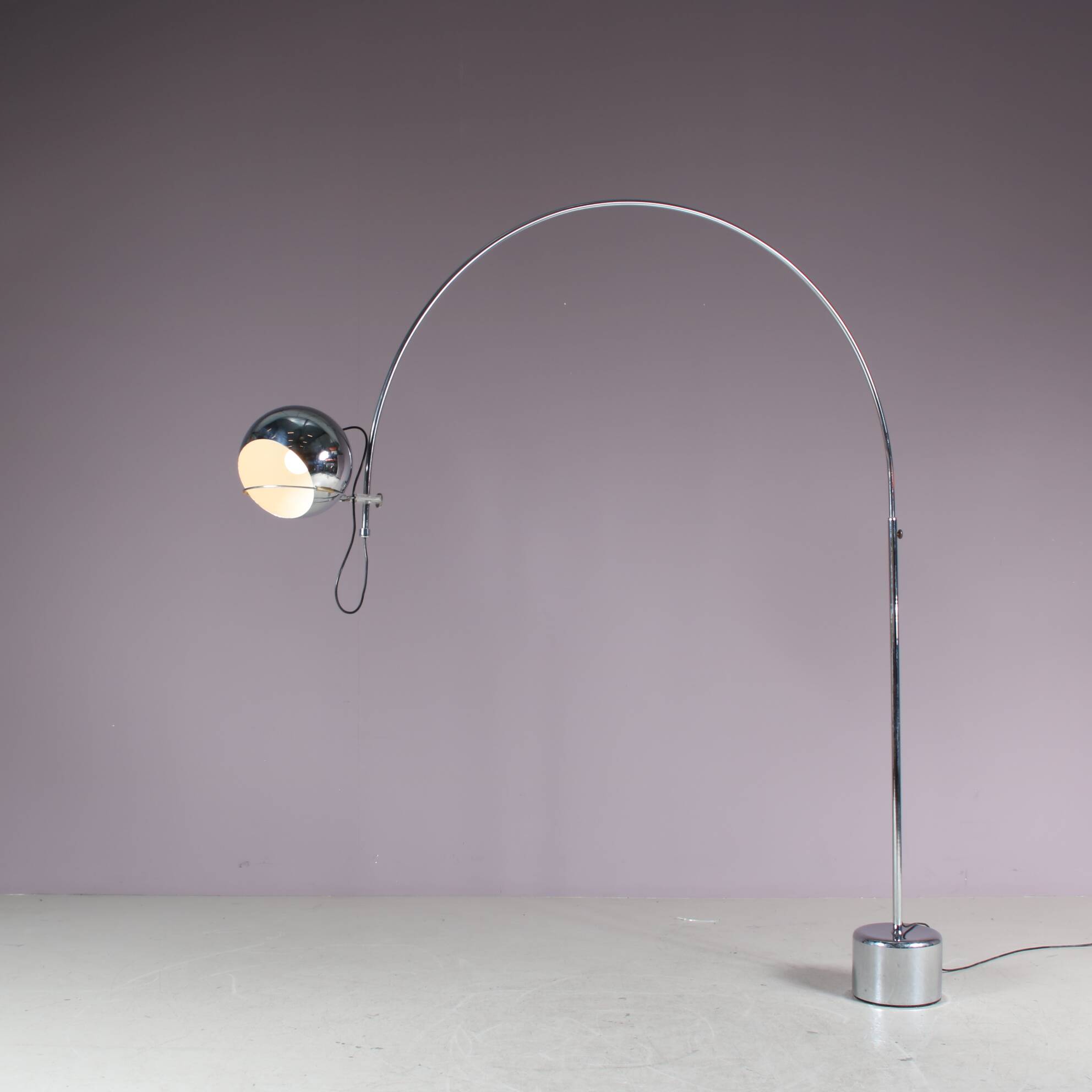 1970s Large adjustable arc lamp by Gepo, Netherlands