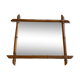 Old wood mirror turned bamboo style