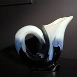Flamed stoneware pitcher