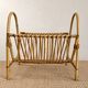 1970s rattan magazine rack