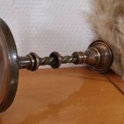 Old brass candle holder