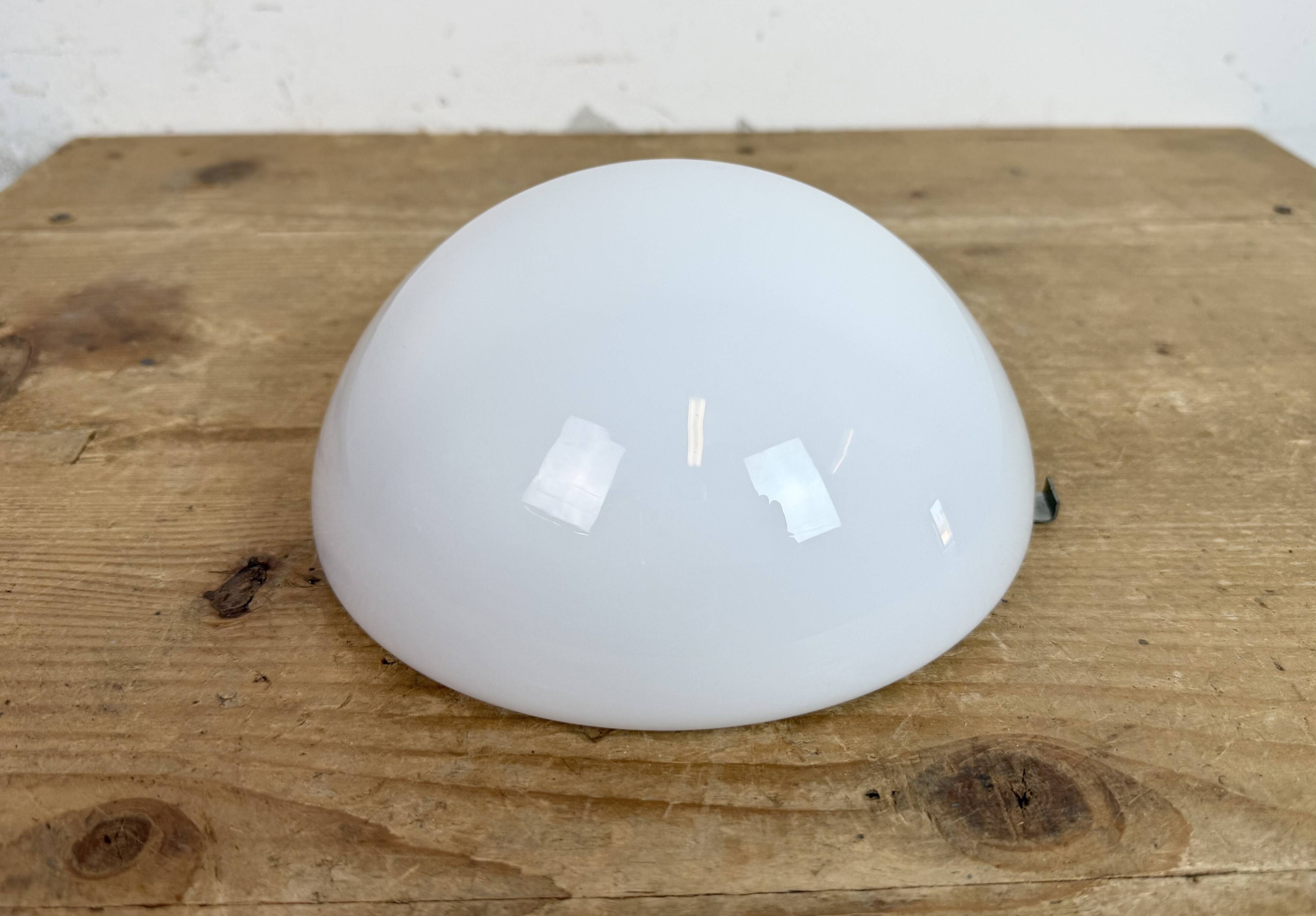 Vintage Wall Light with Milk Glass, 1960s