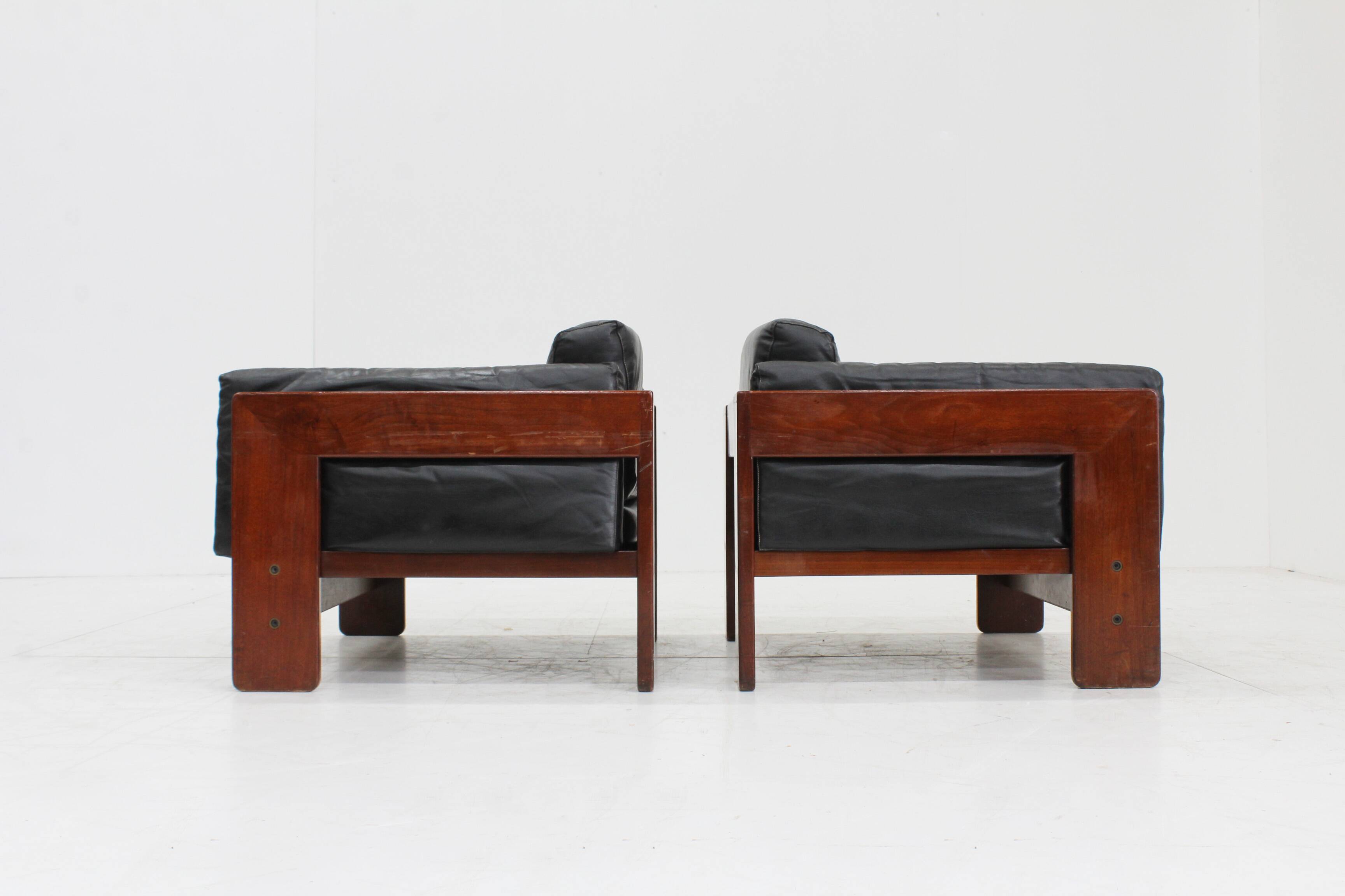 Vintage Knoll Bastiano Armchairs by Tobia Scarpa set of 2