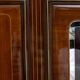 Meuble bar italien du milieu du siècle en acajou et laiton, attribué à Gio Ponti, 50