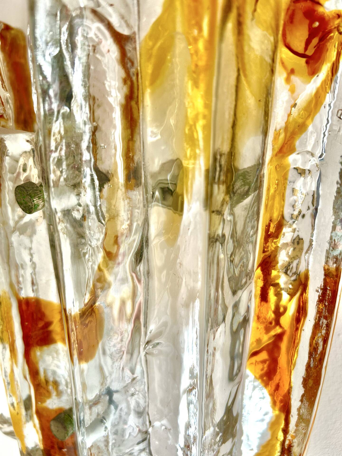 JT Kalmar paire d appliques verre , 1970
