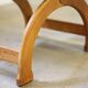 Vintage 1960s Brutalist Kurul Armchairs in Oak - style of Henning Kjærnulf