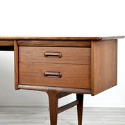 Midcentury Afromosia Desk From A. Younger Designed By John Herbert. Vintage