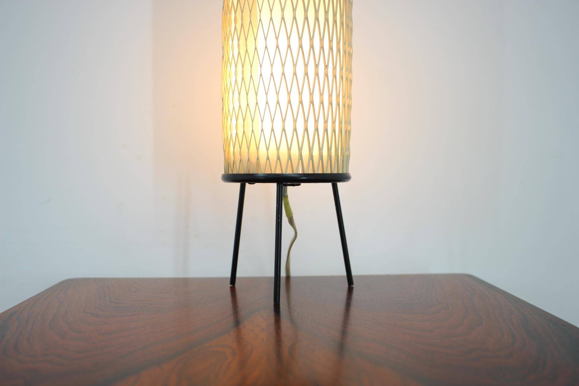Rare Space Age Table Lamp "Rocket" by Josef Hůrka for Napako, 1960s