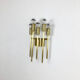 Brass Italian Stillovo Style Theatre Wall Ceiling Light Sconces, Italy, 1970s
