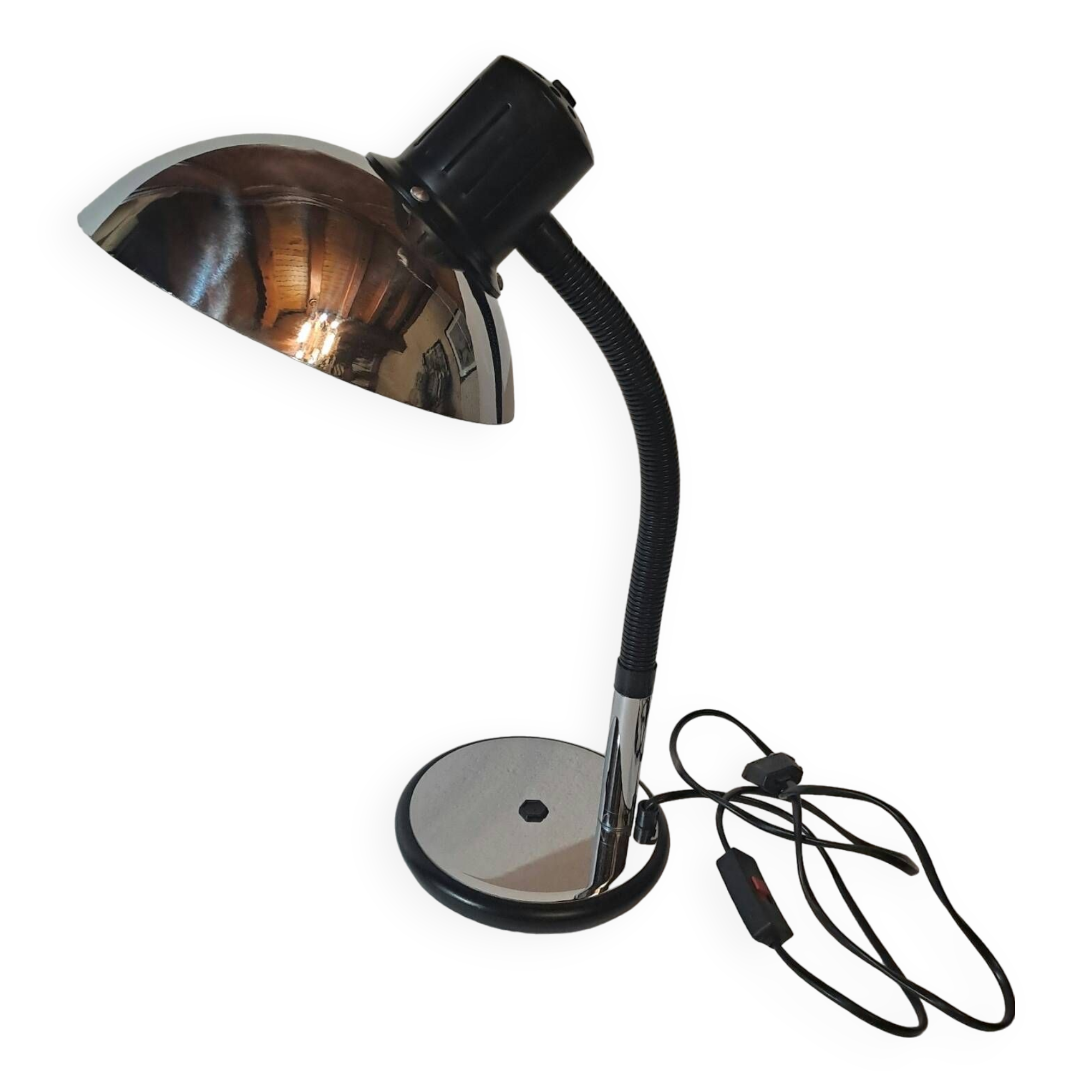 Lampe de bureau articulée Aluminor années 80