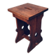 Amsterdam School Design Oak Handle Stool, Netherlands, 1920s