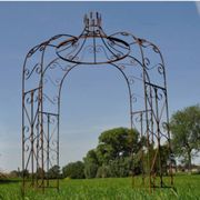 Gloriette, arbour, wrought iron pergola