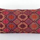 Kilim bedding pillow cases made from a anatolian handwoven textile turkish organic colorful wool pil