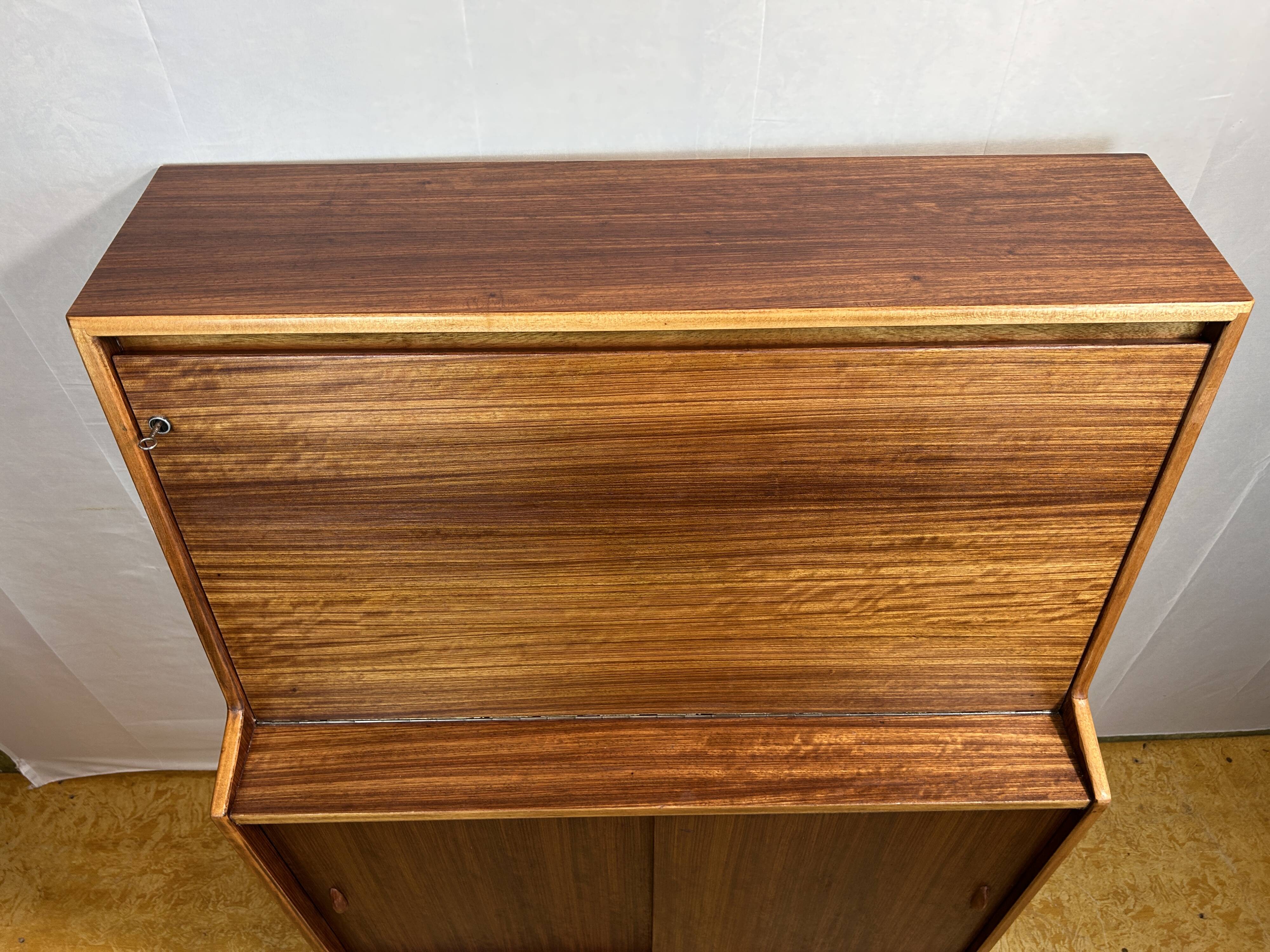 Mid century retro vintage teak bureau 1960