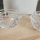 Lot de deux bougeoirs en cristal