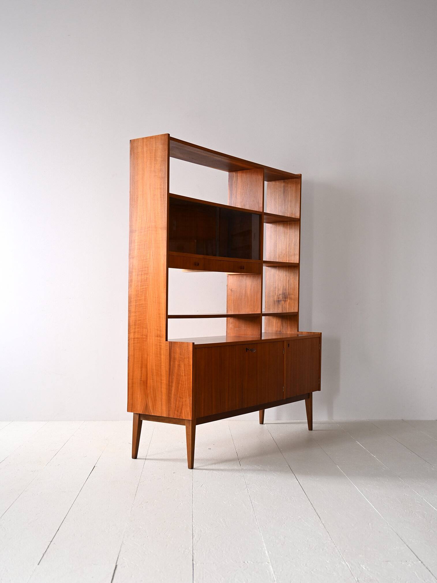 Sideboard bookcase with display cabinet