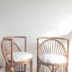 Pair of vintage rattan armchairs circa the 1960s.