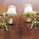 Paire d'appliques 1970 en laiton
