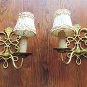 Paire d'appliques 1970 en laiton