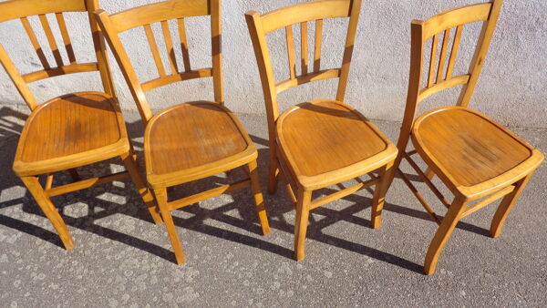 4 chaises bistrot luterma