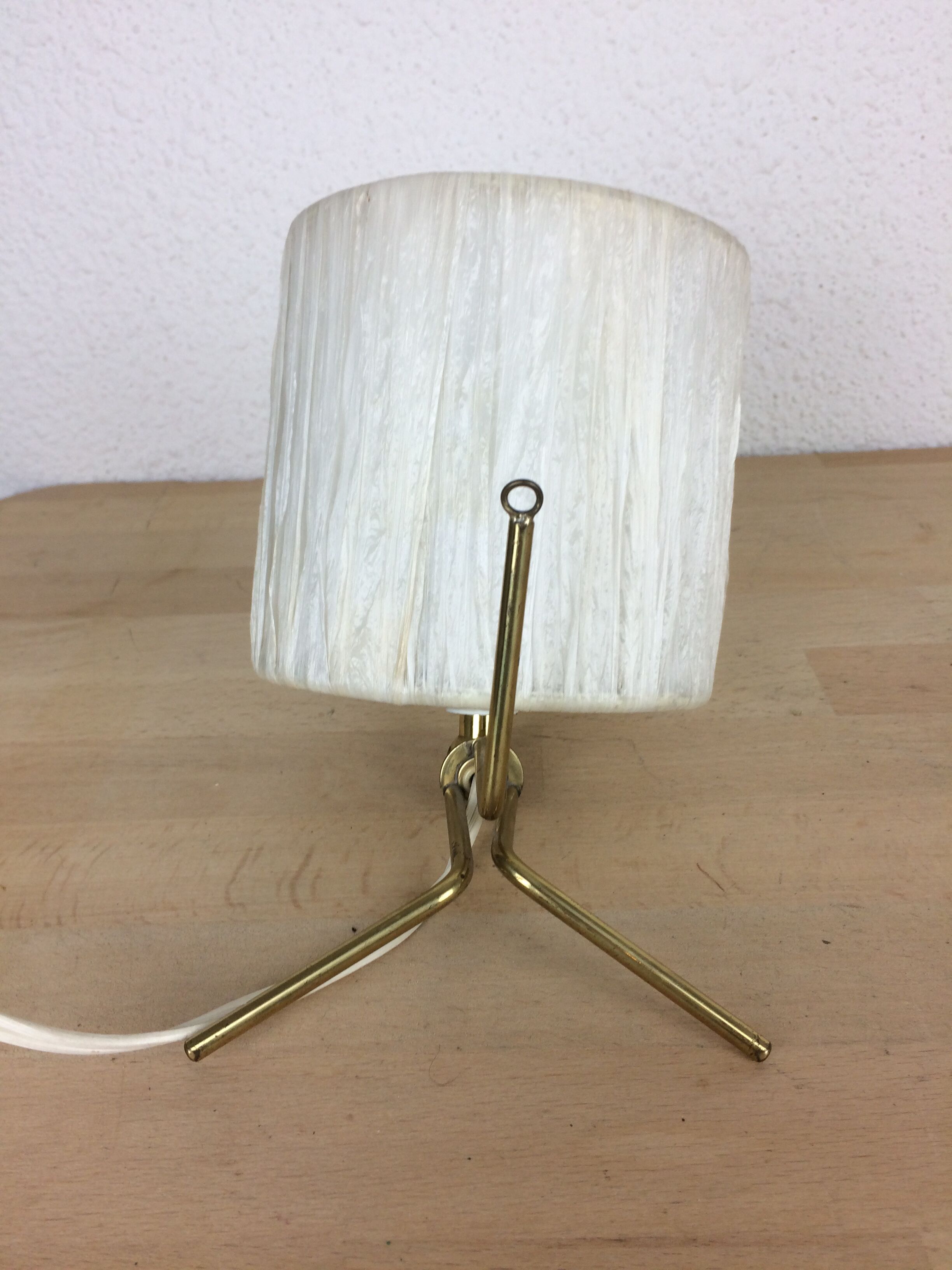 Brass tripod wall lamp 50s