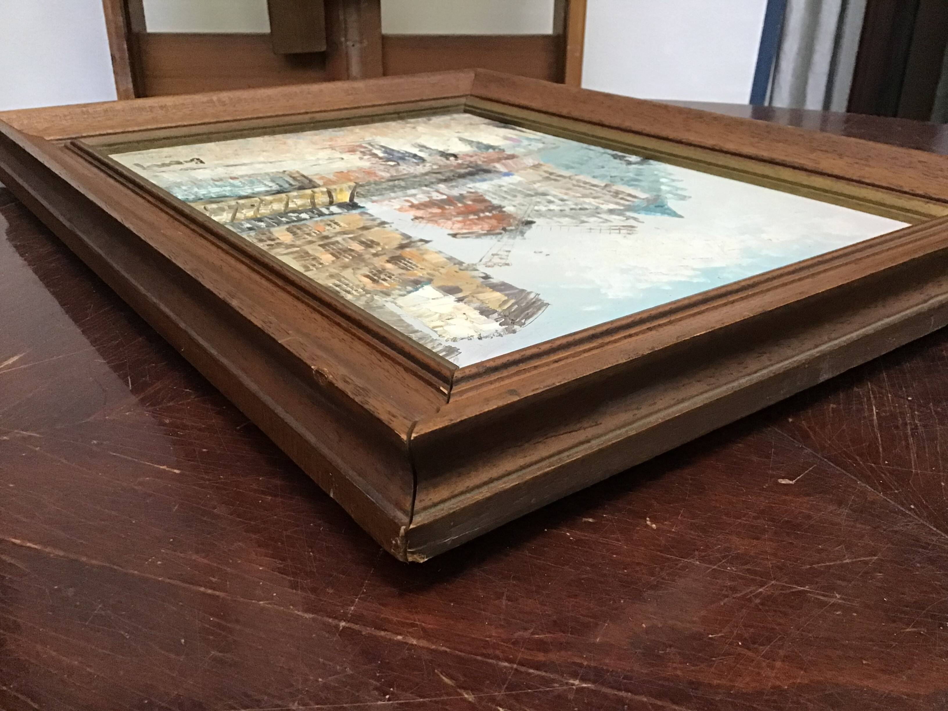 The Moulin Rouge seen from Boulevard Clichy Oil on canvas signed Burnett