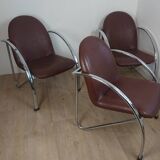 Slichaise Souvignet chrome armchair