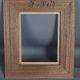 Frame wood lacquer silver 28,5x24,5 foliage 18,6x14,6 cm used