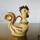 Ceramic candlestick "the rooster" from Périgourdine pottery, 1960