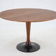 1970s Teak Round Dining Table, Czechoslovakia