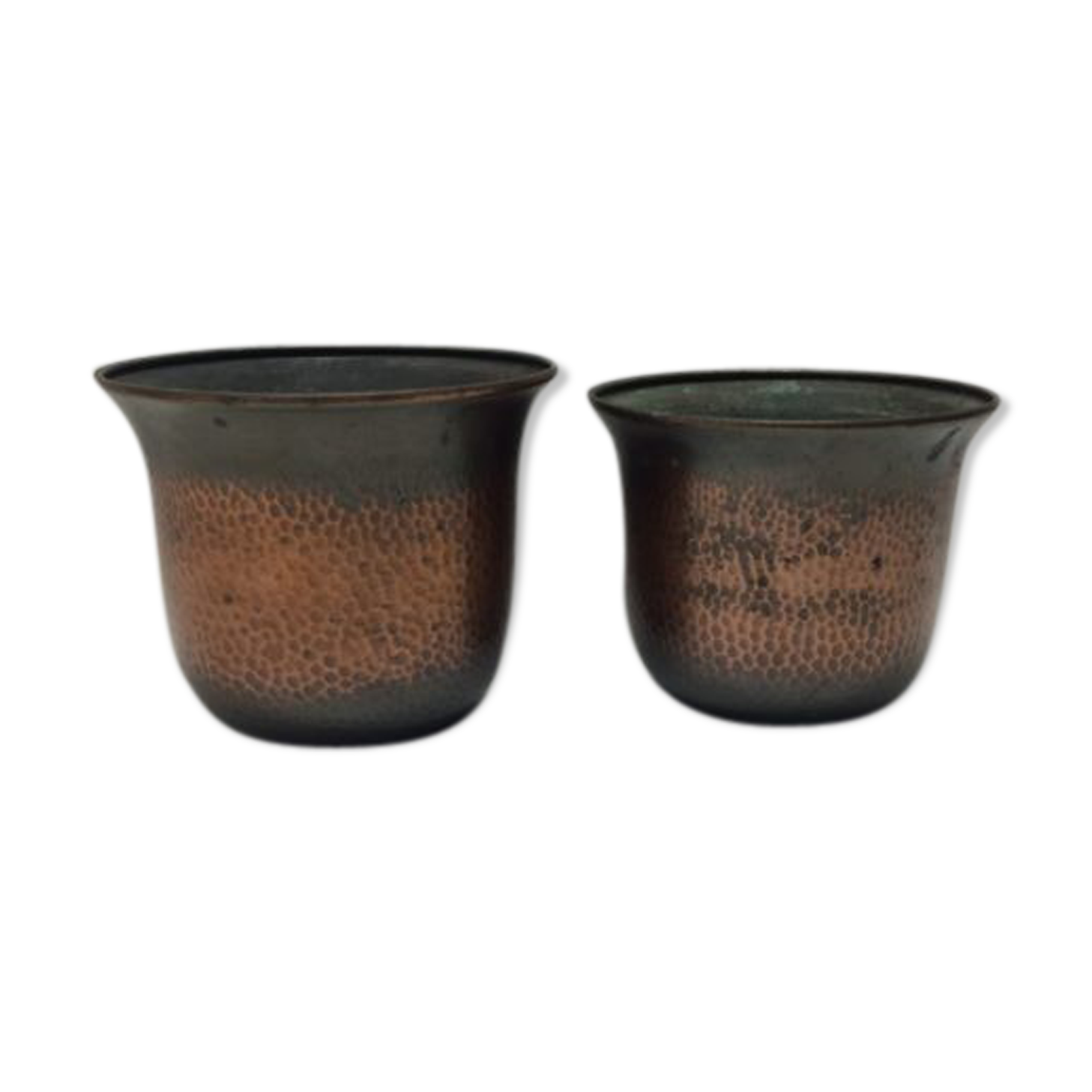 Lot of 2 planters copper