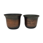 Lot de 2 cache-pots en cuivre