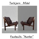 Pair of Scandinavian designer armchairs by Torbjorn Abdal, 1960s.