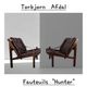 Pair of designer Scandinavian armchairs by Torbjorn Abdal, 1960s.