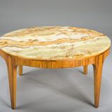 Mid-century coffee table in onyx from Ilse Mobel, 1960s