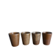 Digoin stoneware mugs, glasses, and cups.