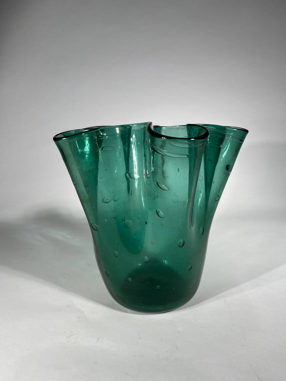 Italian Empoli Murano glass handkerchief vase?