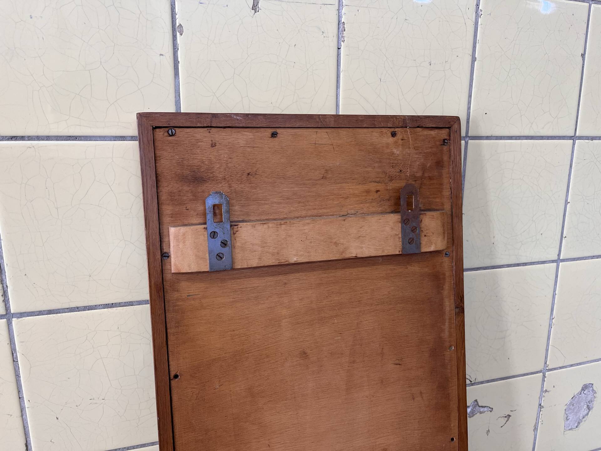 Vintage elm wood cabinet