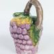 Majolica pitcher Ceramiche di Bassano raisins Italy vintage summer decor