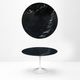 Original Knoll Tulip dining table (120cm) Nero Marquina glossy LIKE NEW!
