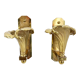 Pair of Bronze flower wall lamps, 1970s