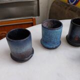 5 ceramic candle holders