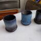 5 ceramic candle holders